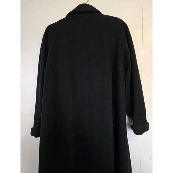 Herman Kay Coat Womens 8 Black Wool Blend Winter Old Money Timeless Preppy - Picture 5 of 9